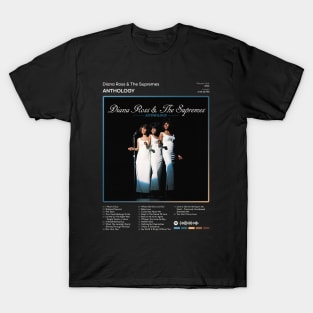 Diana Ross & The Supremes - Anthology Tracklist Album T-Shirt